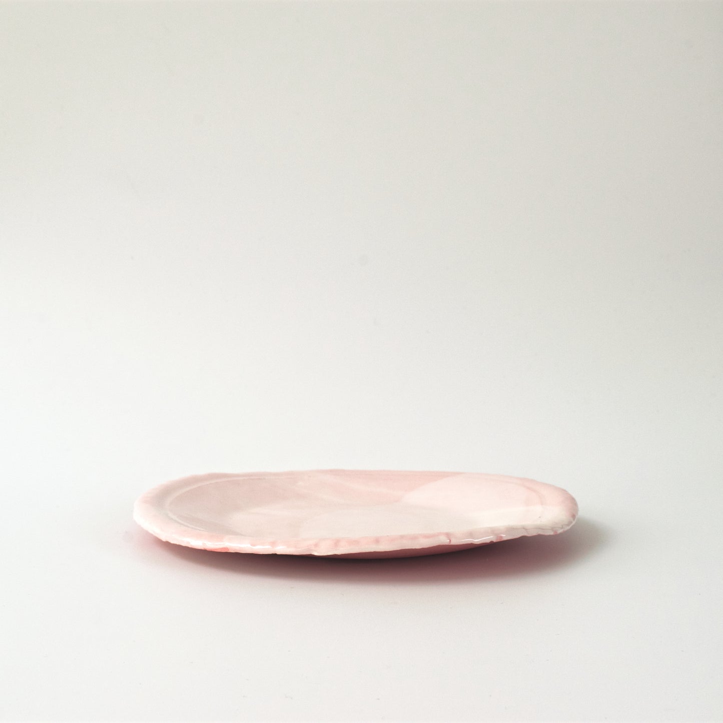 Pink porcelain plate