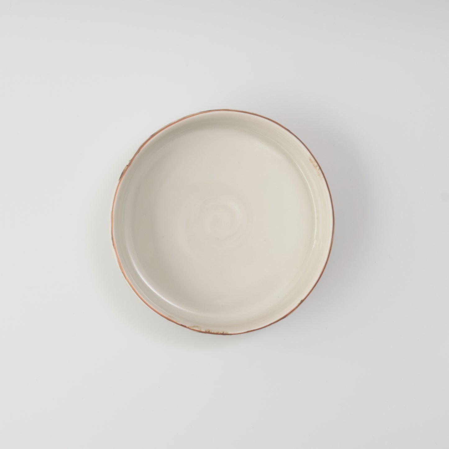 White porcelain pasta bowl