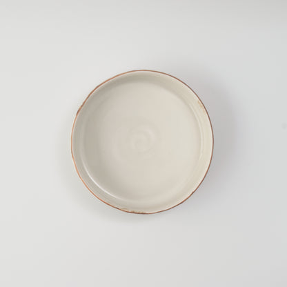 White porcelain pasta bowl